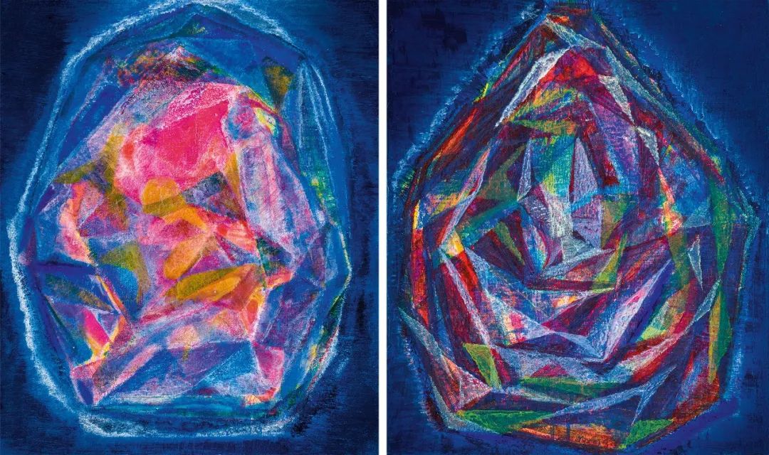 Lot 51 黄宇兴 《宝石（一组两件）》