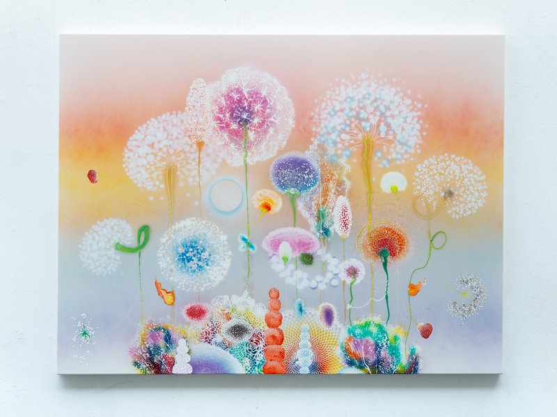 Thierry Feuz, Primavera Esterel, 2026, Lacquer and acrylic on canvas, 130 x 170 cm