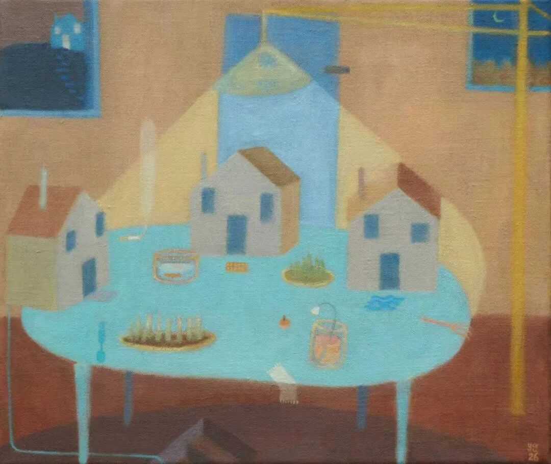 避风港 35x30cm 布面油画 2026