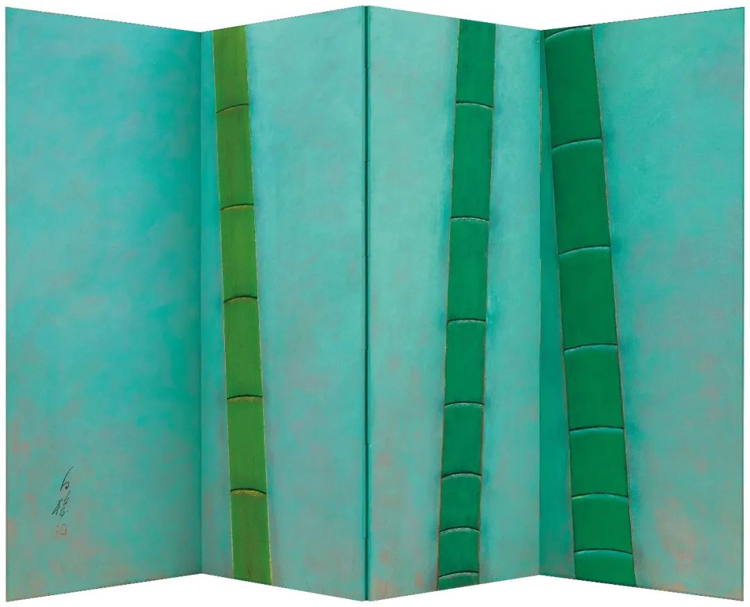 Lot 38 白发一雄 《竹》