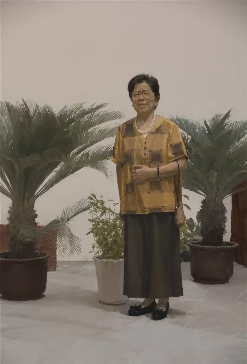 杨洋《妈妈》220x150cm 布面油画 2024