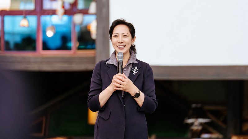 中央美术学院党委副书记王晓琳女士现场致辞