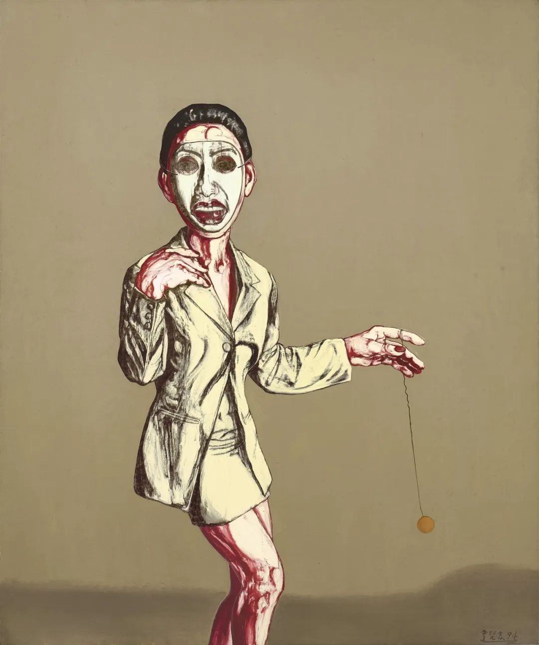 曾梵志 《面具系列第21号》