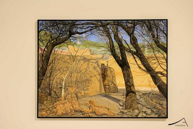 参展艺术家胡宁作品于展览现场