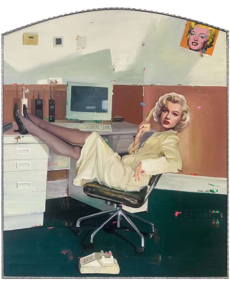 《Hello,梦露》 布面油画,200 ×167cm,布面油画,2025