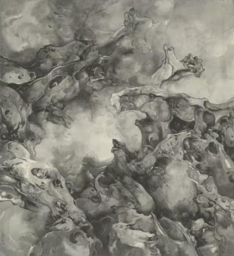 《天象2016-4》绢本水墨 130cm&times;120cm 2016