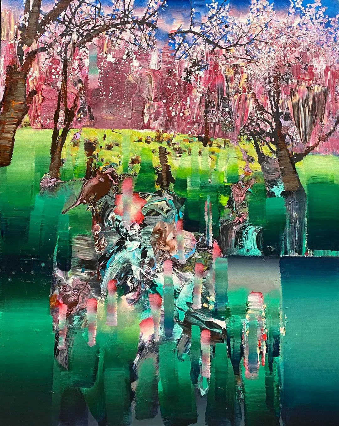 《桃花源记》150x120cm 布面丙烯 2024