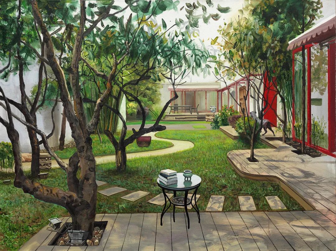 《工作室系列之黑桥艺术村1号》 97x130cm 布面油画 2017