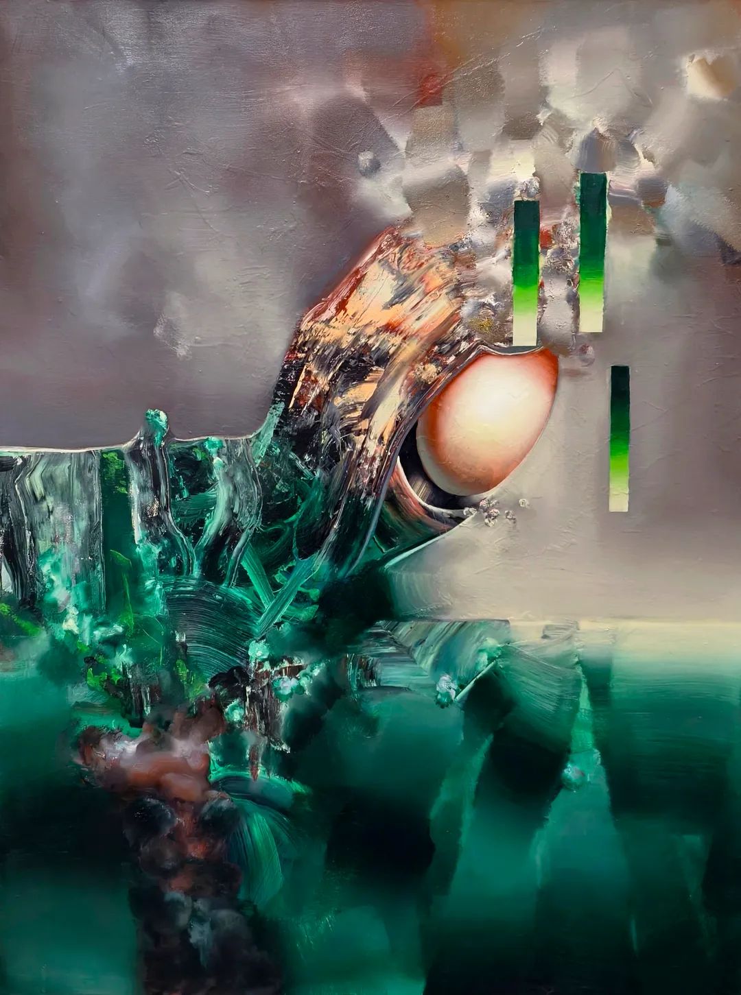 《宇间宙行》130x97cm 布面油画、丙烯 2026