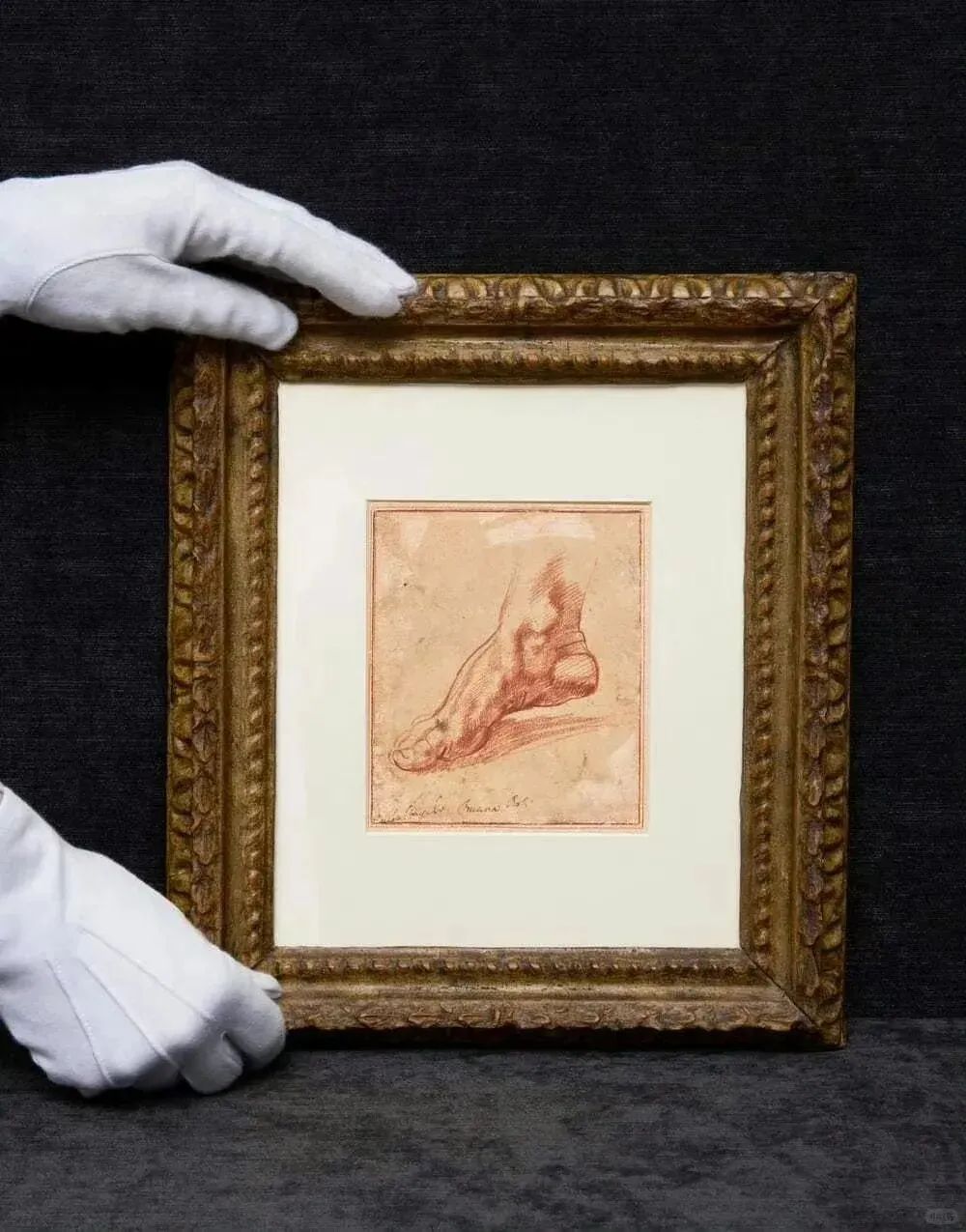 米开朗基罗《利比亚女先知足部习作》