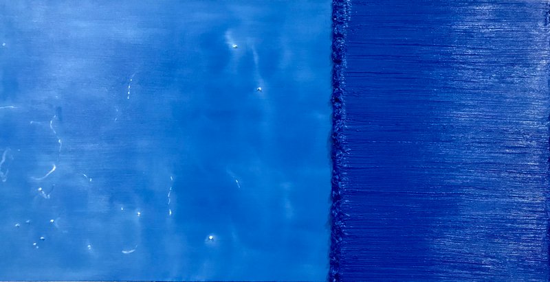 水&middot;瓦尔登湖 80X160CM 布面油画 2018