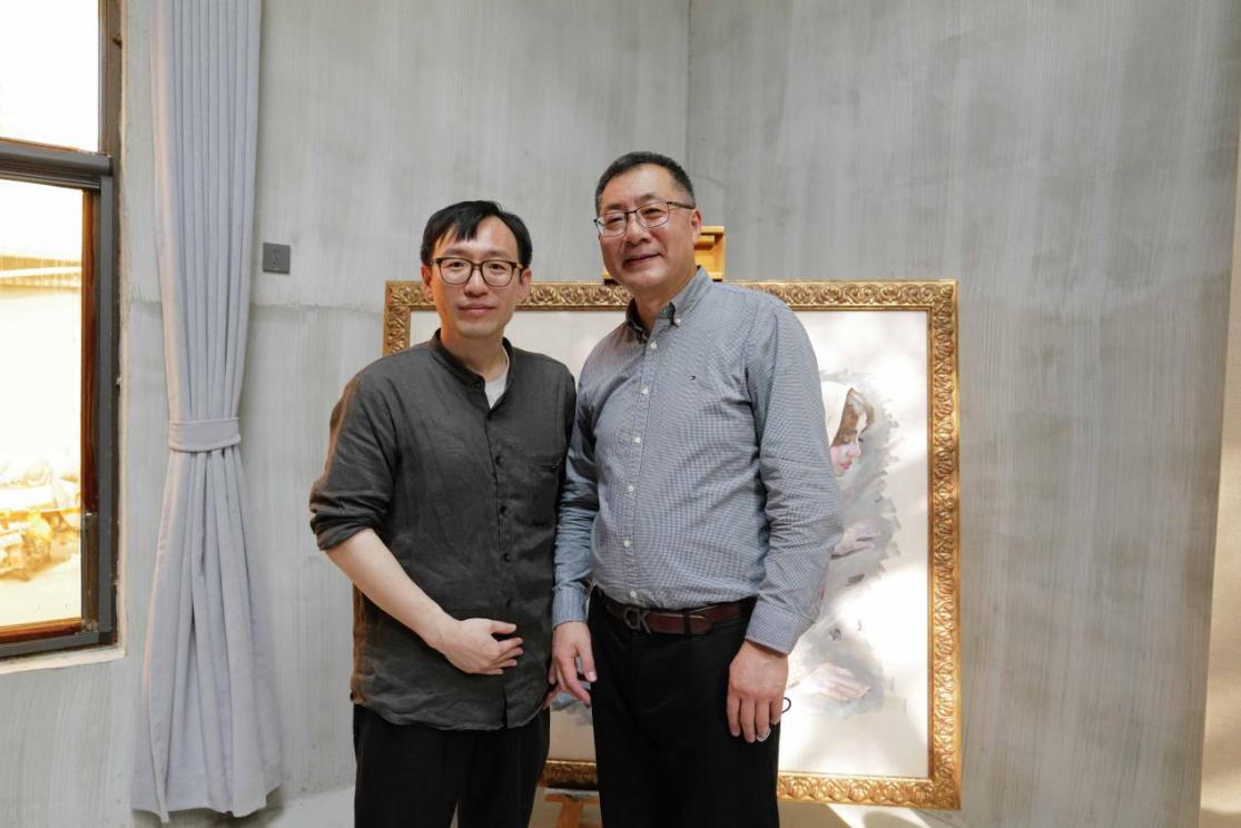 作家、得到App总编辑贾行家、噫吁唏艺术馆执行馆长李劲松