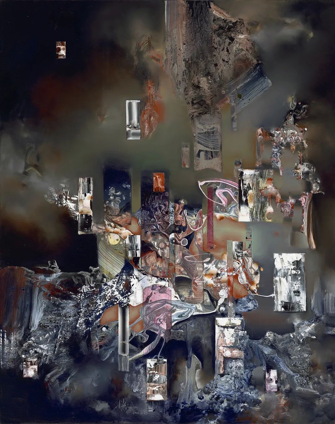 《平行宇宙》150x120cm 布面油画、丙烯 2025