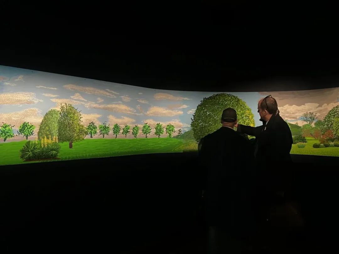 “大卫·霍克尼：诺曼底的一年与关于绘画的其他思考”展览现场 摄影：Audrey