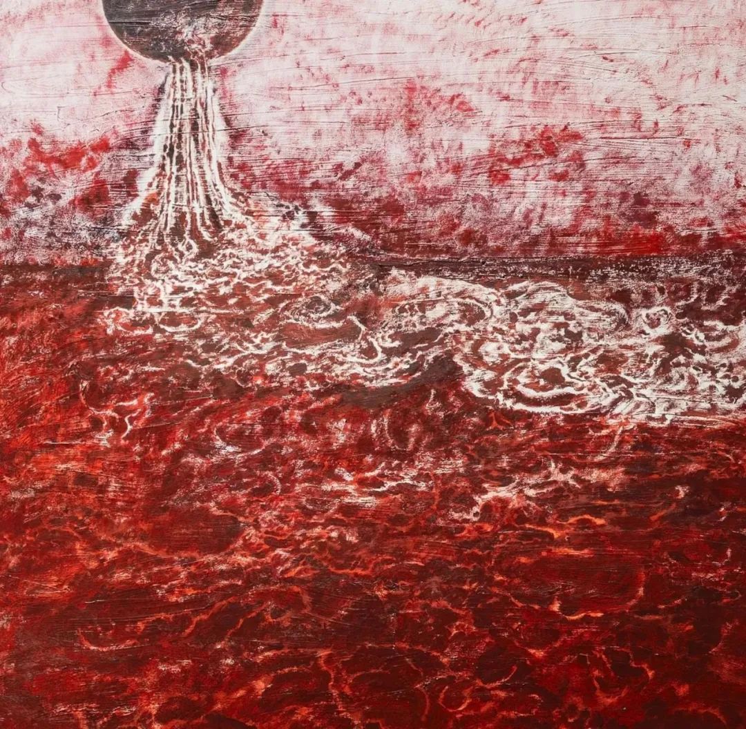 莫希特·谢拉雷，《井盖日食》（局部），2025