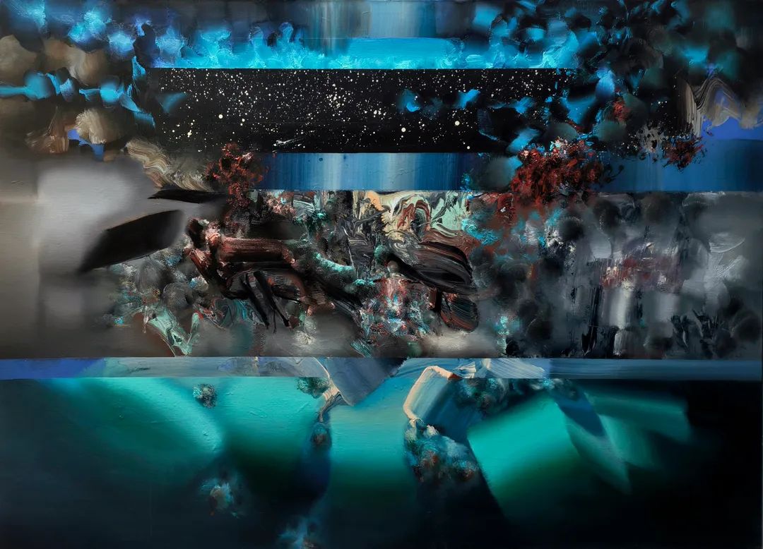 《宇宙社会学》130x180cm 布面油画、丙烯 2026