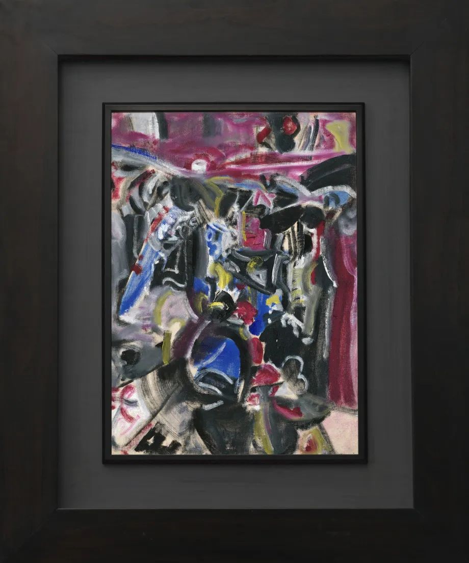 LOT 145 吴大羽 《京韵》 约 1980 年代作 油彩 画布 裱于纸板 53 x 38 cm.