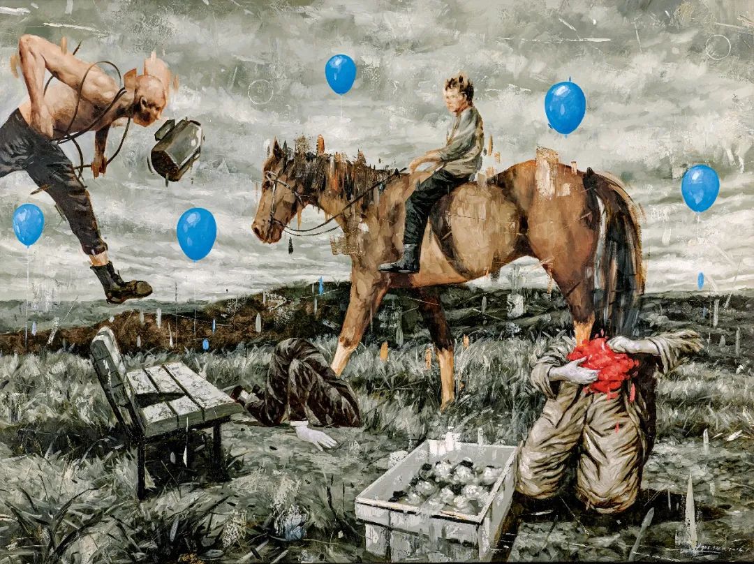 阿古斯・特里扬托 旅程[#01] 油彩 画布 | 二〇一六年作 | 150&times;200 cm.