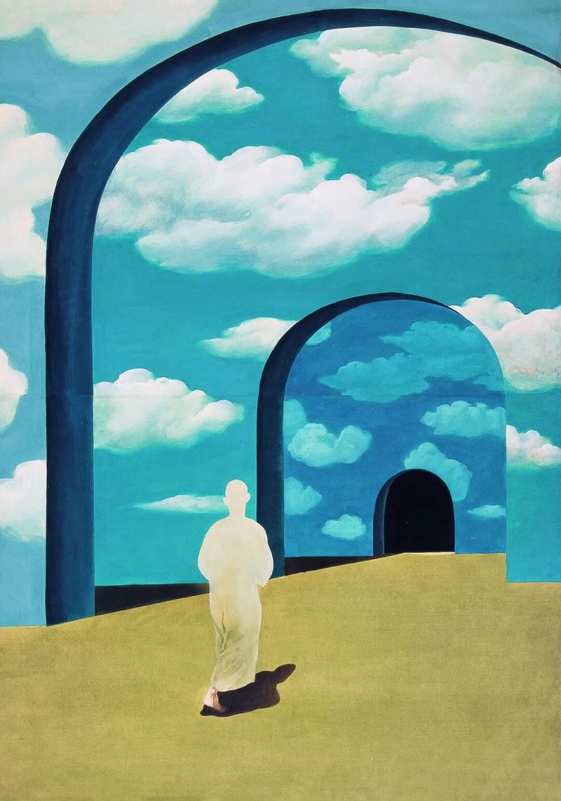 徐累《逾越者》纸本丙烯 _ 131cm&times;91cm _ 1986 年