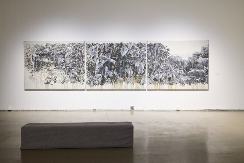 刘锟个展《相互接近的蓝》二层展览现场