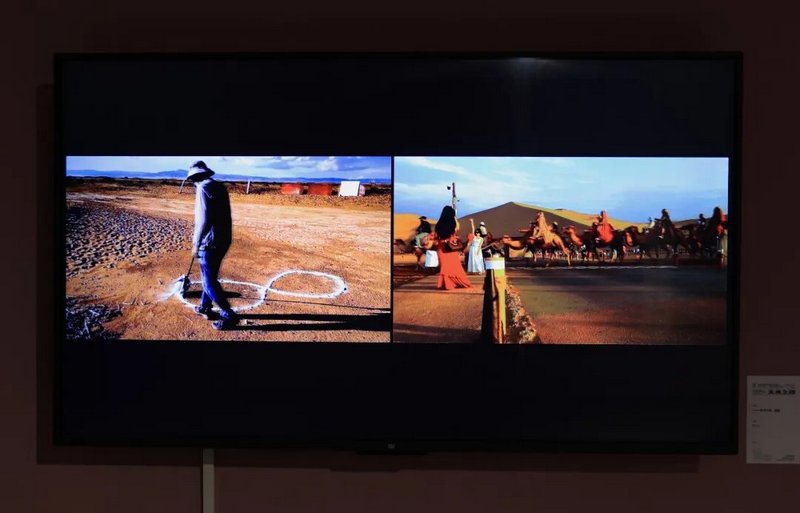 黄文亚《&infin;&infin;&infin;艺术计划：脱焦》影像 2024 湖北美院美术馆 展示现场