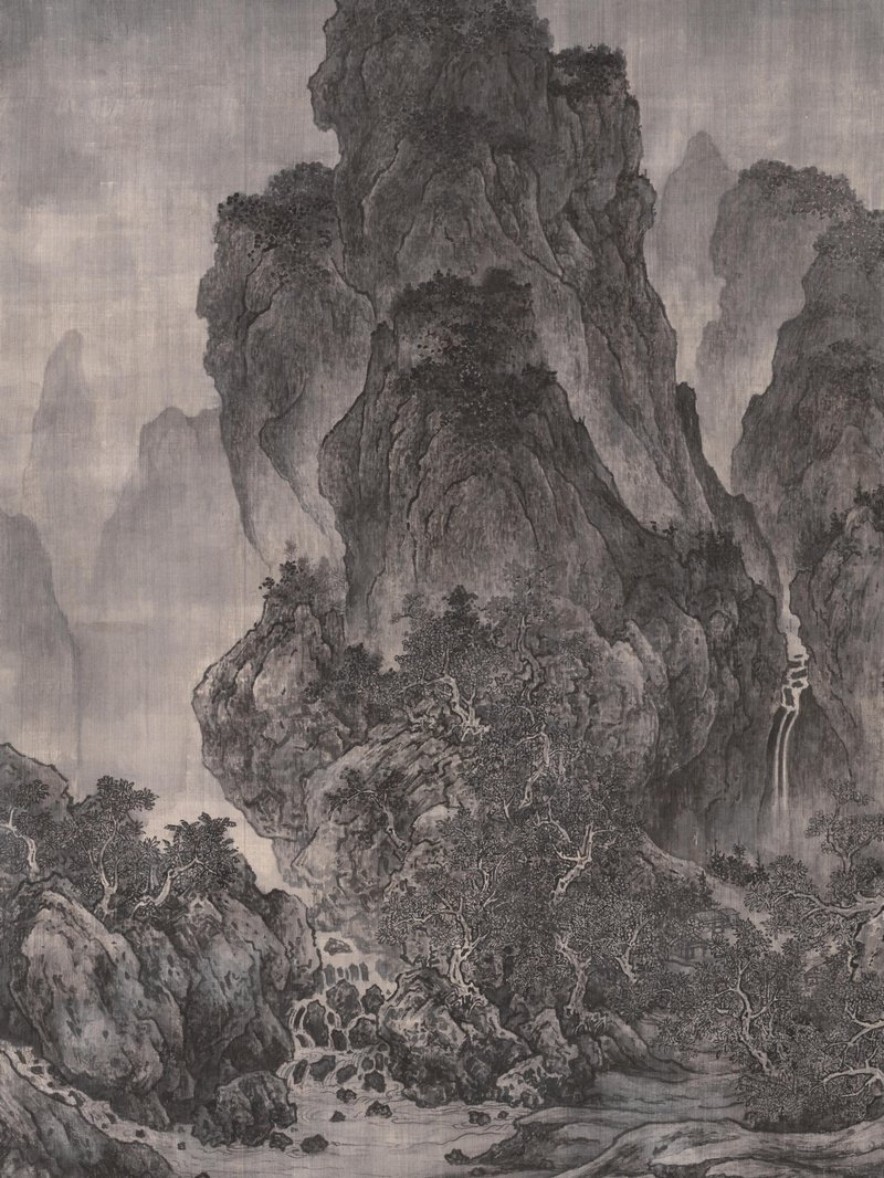 《夏山晴雨》绢本水墨 93x61cm 2024