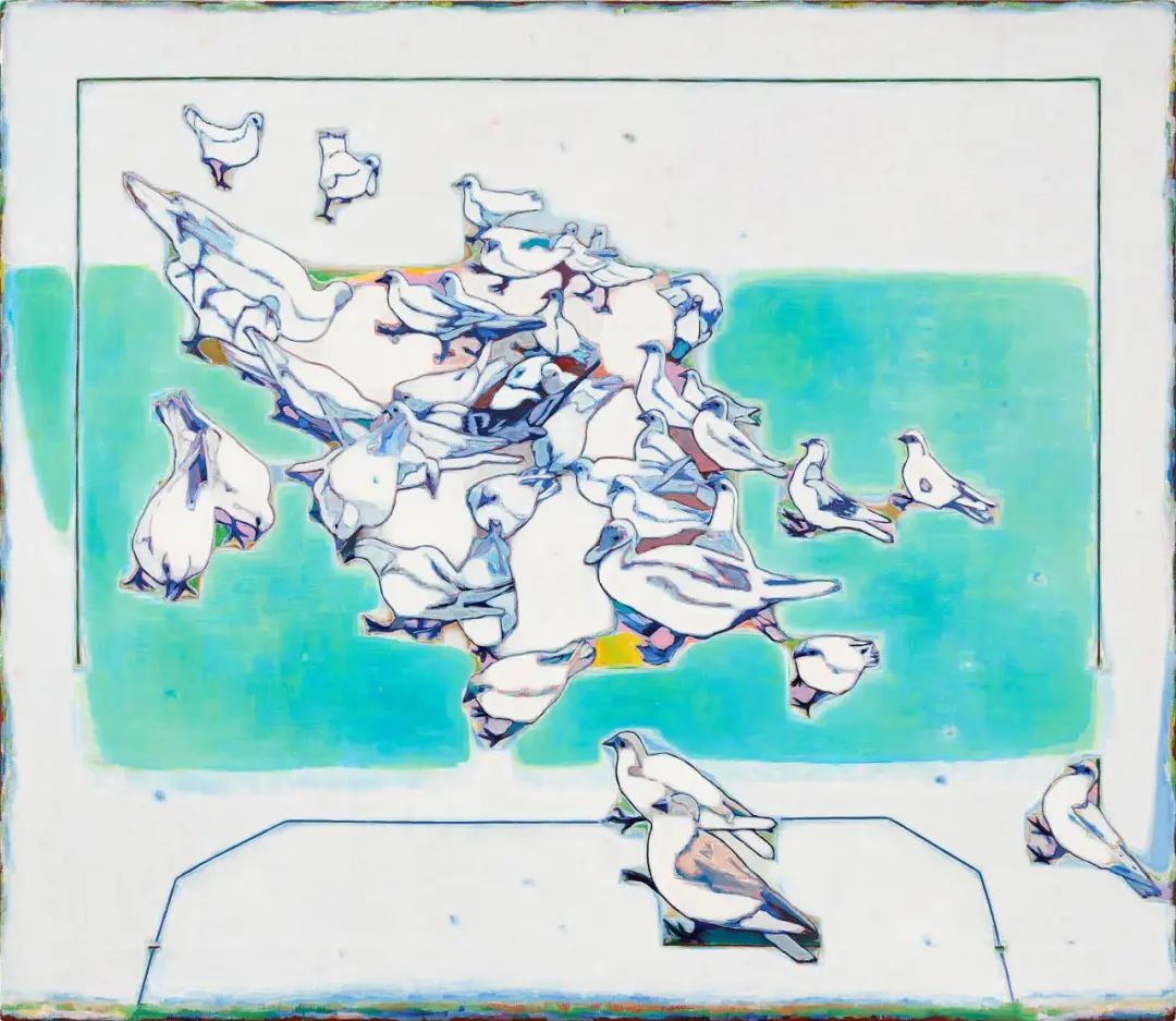 唐永祥 《一群鸽子中间有只鸭子》