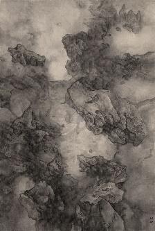《天象&mdash;渊澄取映》绢本水墨 89.5x61cm 2020