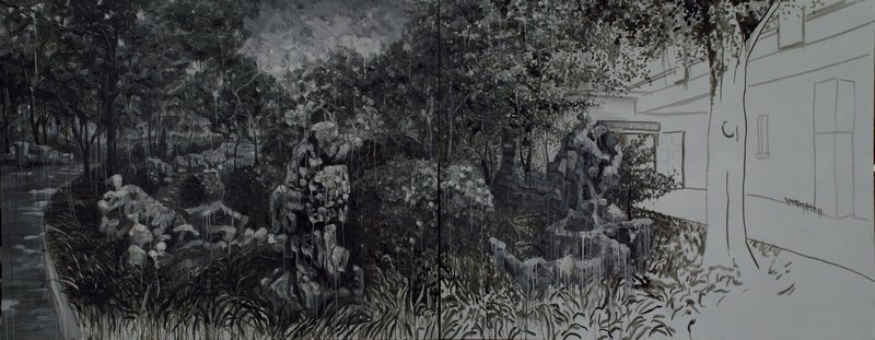 风景&middot;南园宾馆 160X200cm 布面油画 2014