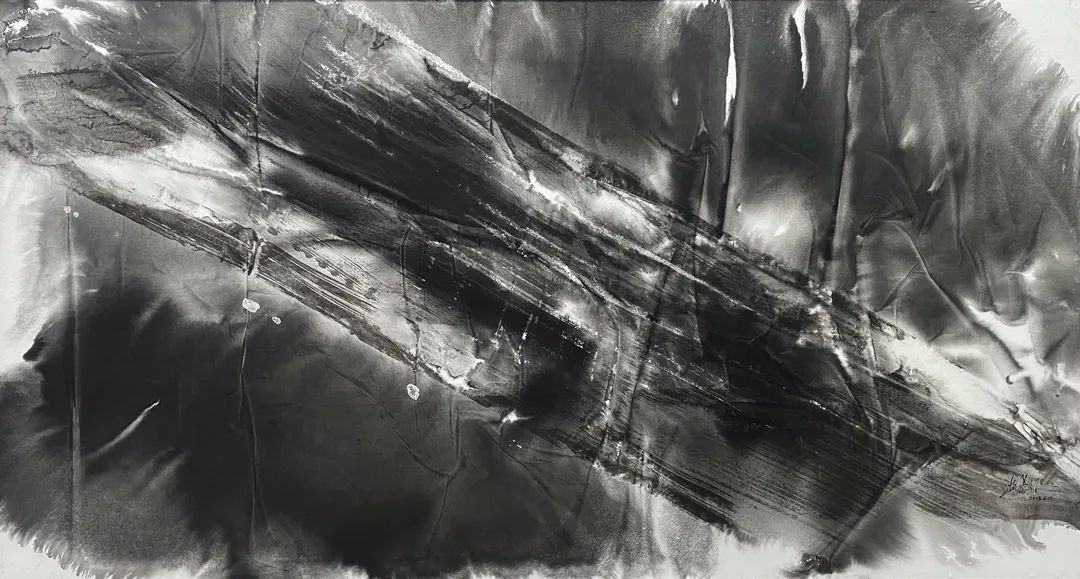 《能量主义》97x180cm 纸上综合材料 2023