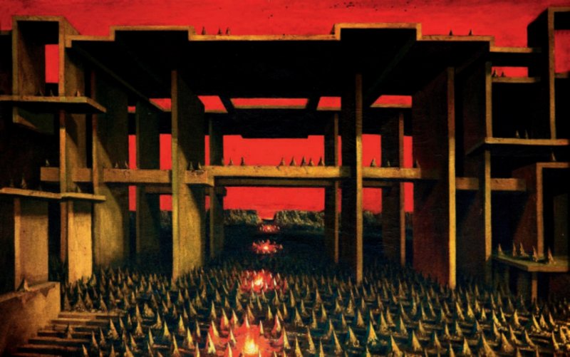 曹晓冬《无人地带 1 号》&nbsp;布面油画 _ 83cm&times;126cm _ 1986 年