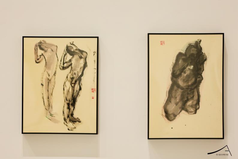 参展艺术家胡宁作品于展览现场