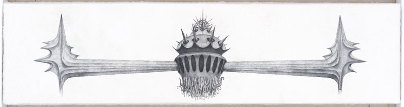 于雨田 《寂寞世界系列之四》、《寂寞世界系列之五》