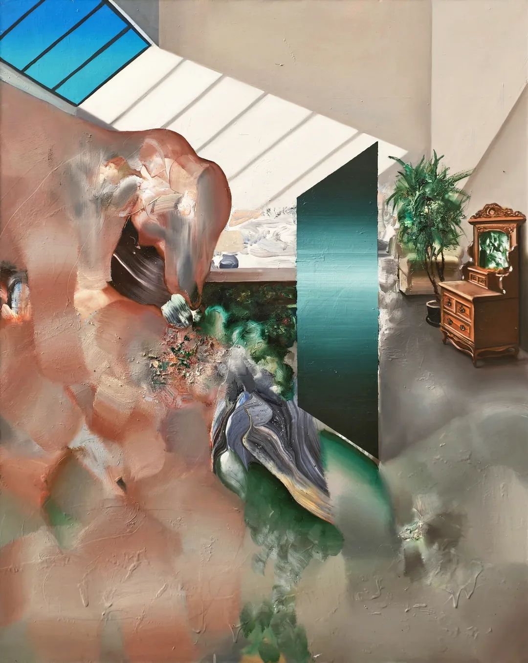 《潜行的非常》150x120cm 布面油画、丙烯 2026