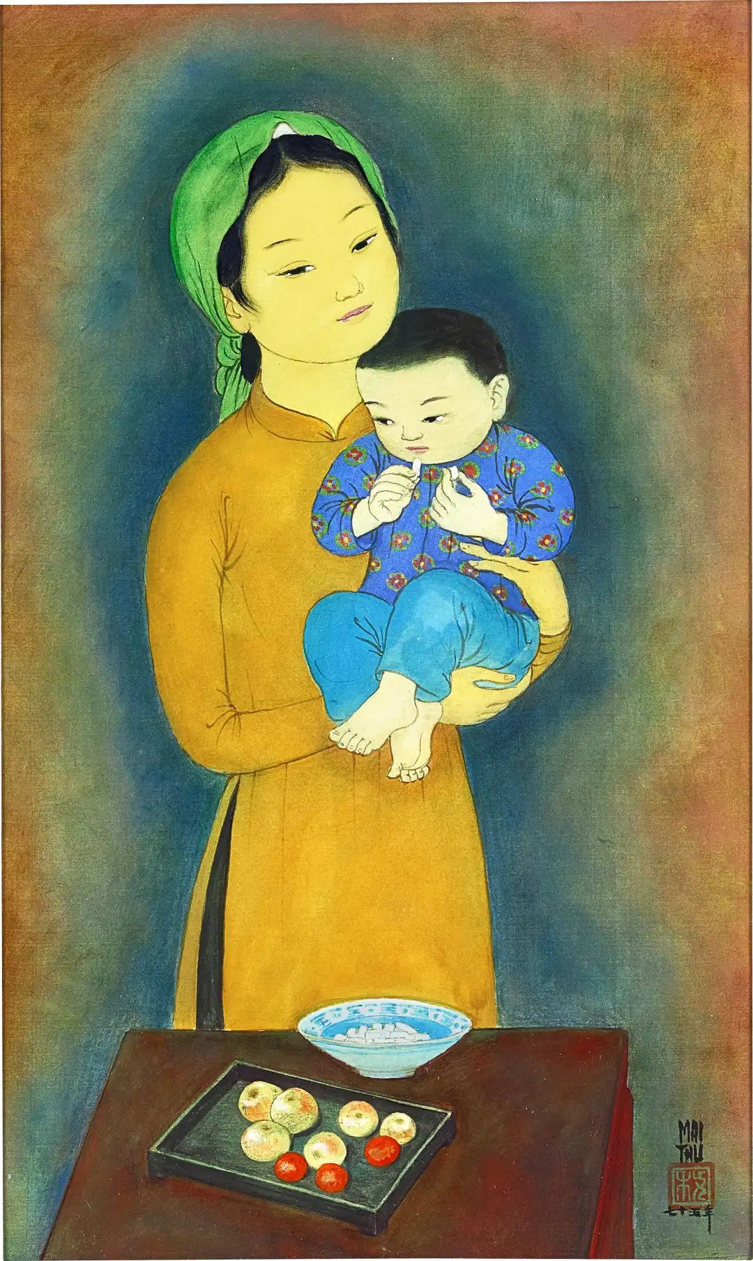 枚中栨 （梅忠恕） 《童馋》