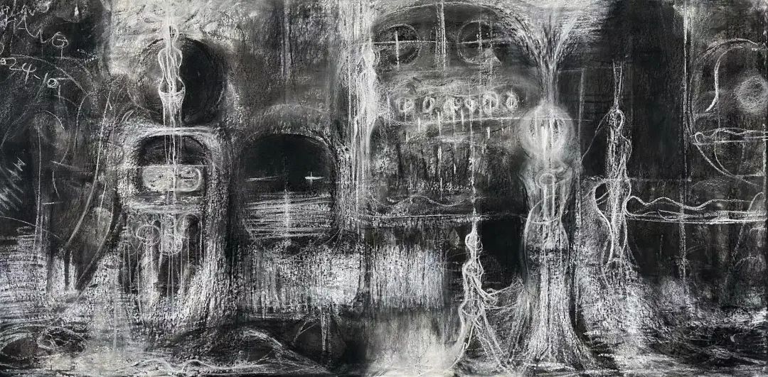 疑 综合材料 69×137.5cm 2025年