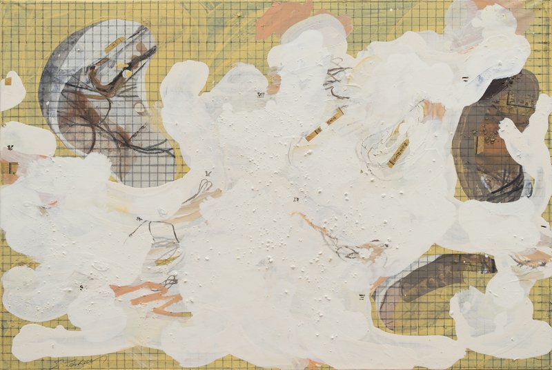 廖渊《Untitled&mdash;&mdash;永宁寺4》宣纸综合材料，69 x 47cm，2025