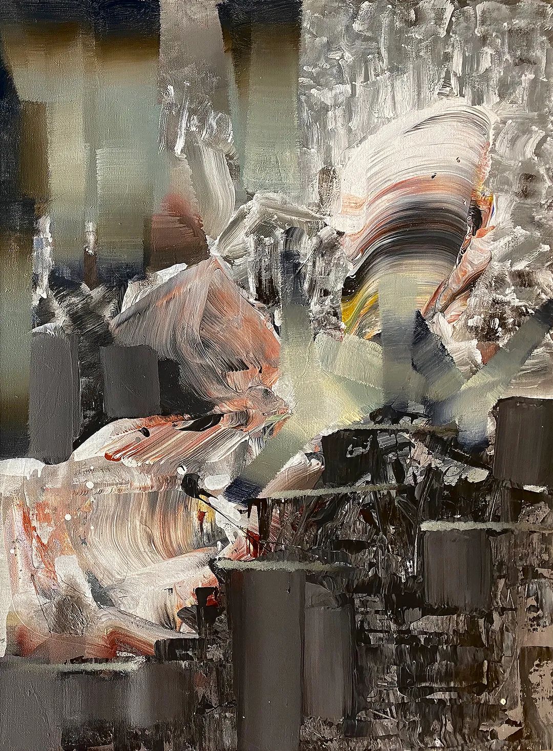 《趋势是怎样形成的？》130x97cm 布面丙烯 2024