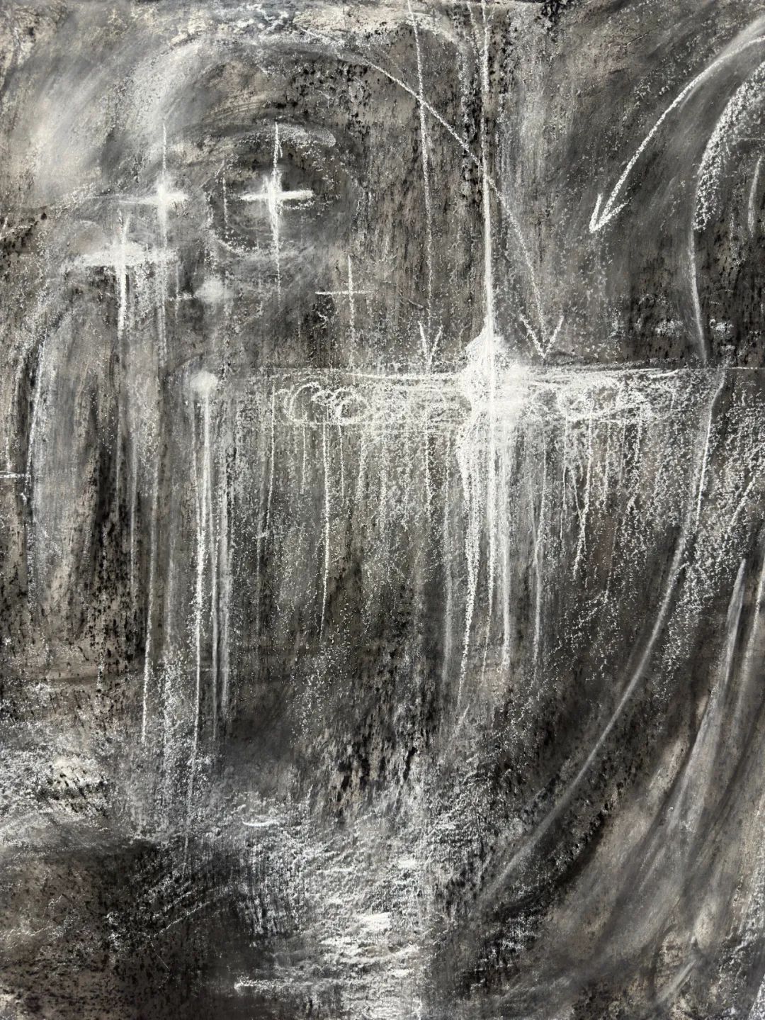 律 局部 综合材料 69×137.5cm 2025年