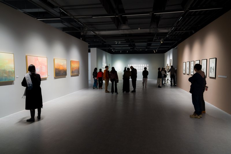 叹为观纸&mdash;&mdash;纸上作品邀请展 展览现场图