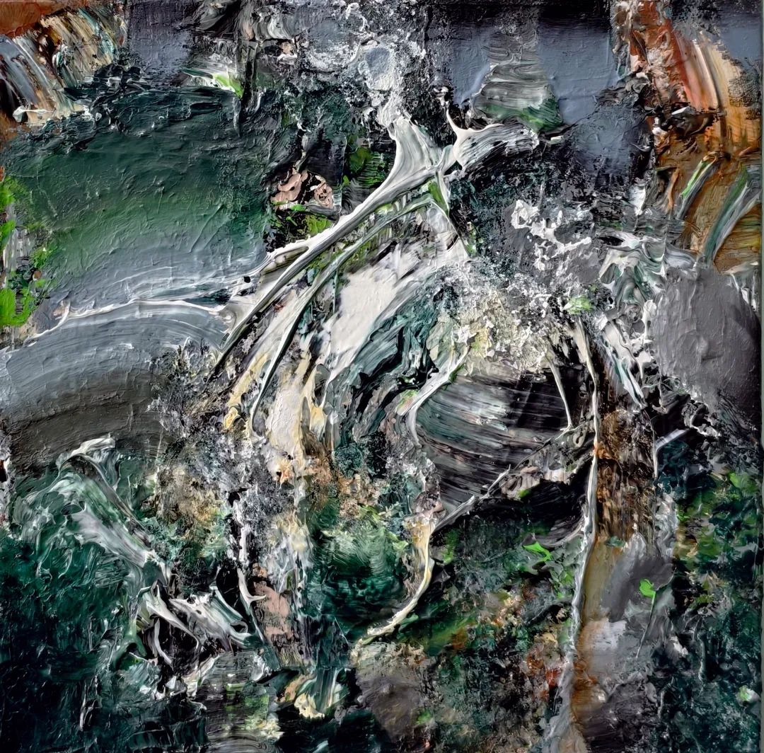 《自然而然》33x33x8cm 布面丙烯 2026