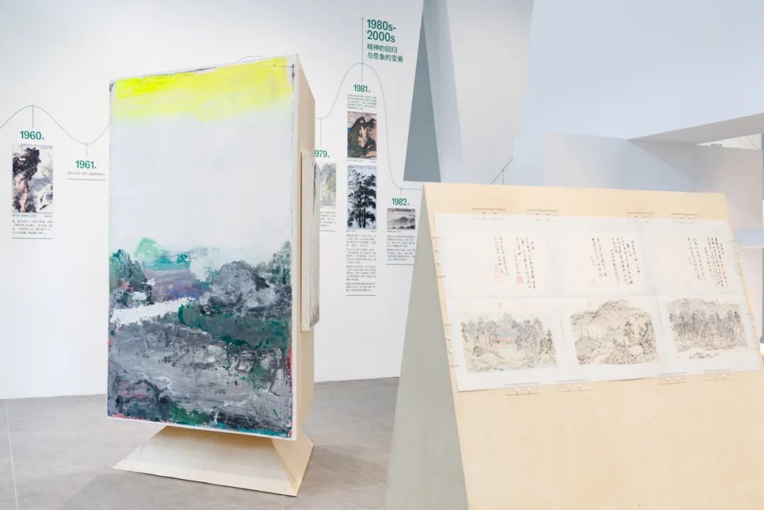 “笔墨与痕迹:何多苓、林海钟、严善錞三人展”展览现场