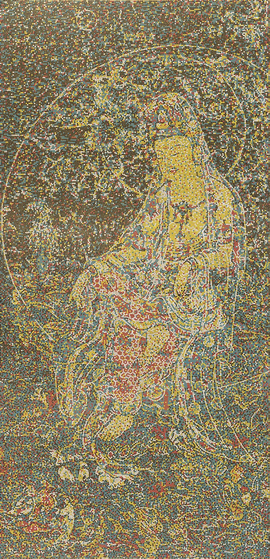 杨冕，《CMYK-水月观音》 190X92cm 2024