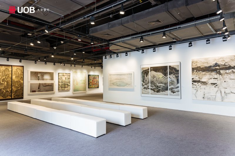 &ldquo;墨华新声&rdquo;&mdash;&mdash;&ldquo;2023大华银行年度校园水墨艺术大奖&rdquo;获奖作品展展览现场图，大华银行，2024
