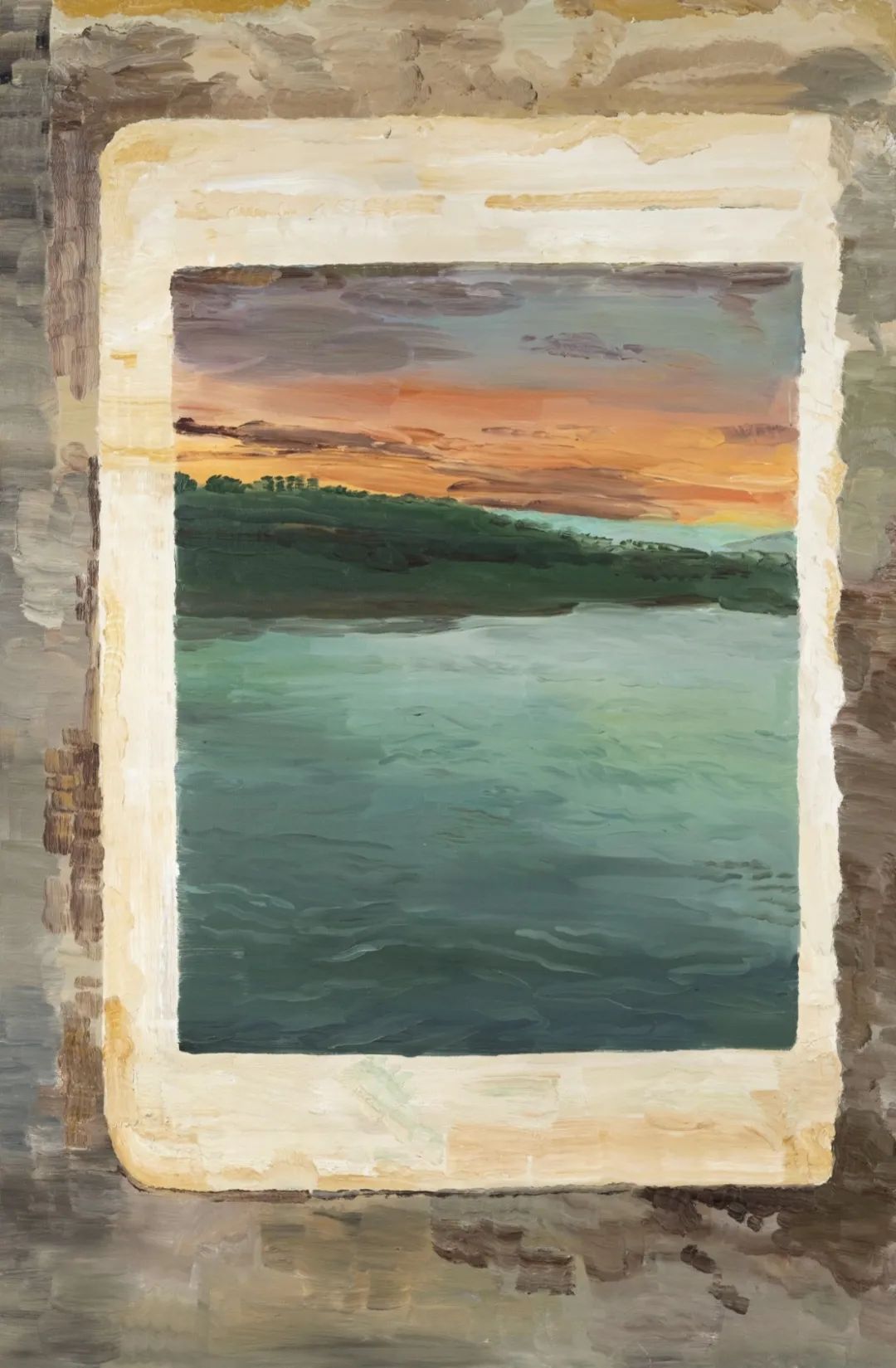 仇晓飞《晚霞》 2005年 布面 油画 225&times;147cm.
