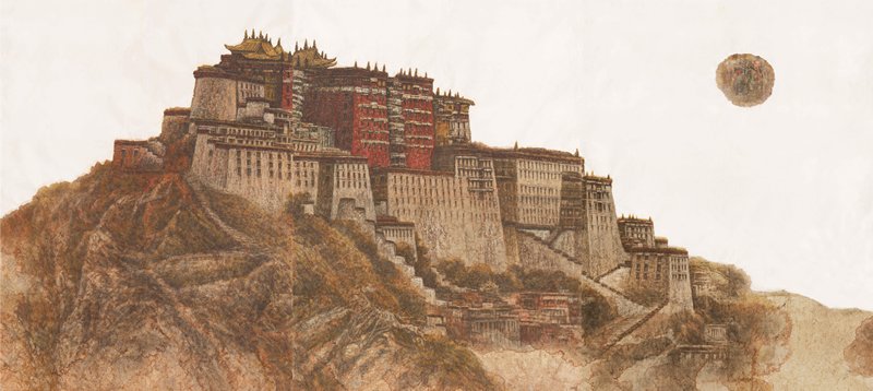 《布达拉宫》2015年250cm×576cm