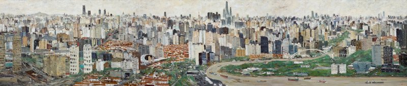 《上海》 160x750cm 布面油画 2025