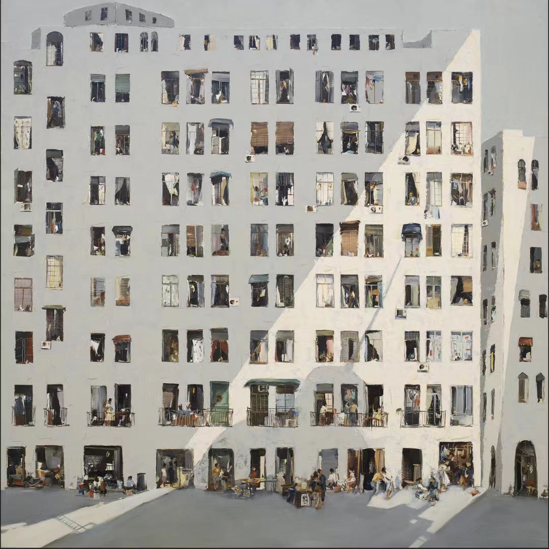 《一米阳光》 120x120cm 布面油画 2010