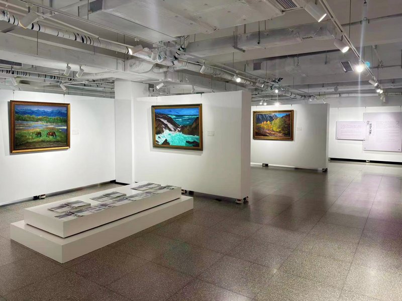 川石个展“返景入深林”现场图