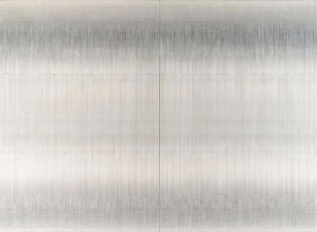 沈忱《无题-作品10178-18》 画布、丙烯 193 X 264 cm,(双联,每幅193 X 132cm) 2018